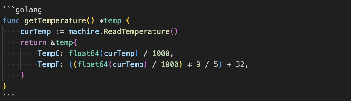 Get Temperature Get Temperature function